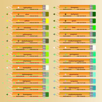 Pencils infographic. Infographic design template vector