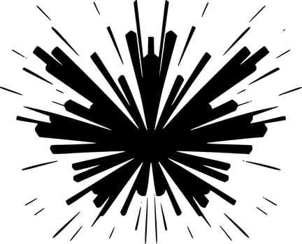 Explosion - High Quality Logo - illustration ideal for T-shirt graphic vector