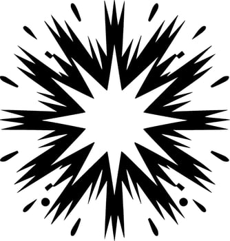 Explosion - Minimalist and Flat Logo - illustration vector