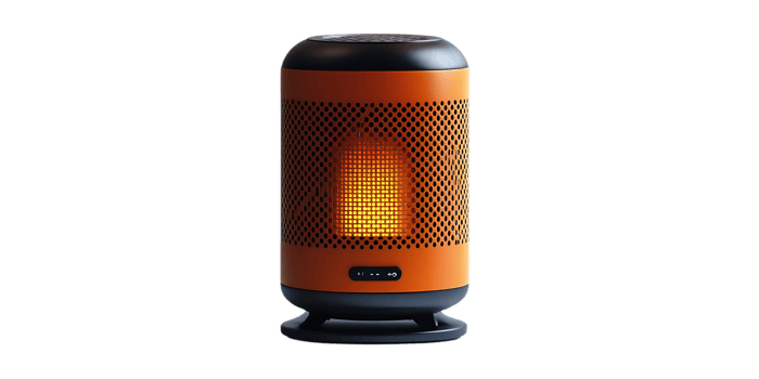 Portable Space Heater with a Transparent Background and Sleek Design, Perfect for Cozying Up on Cold Nights png