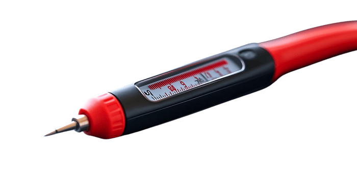 Precise Measurement with a Transparent Background Red and Black Torque Wrench png