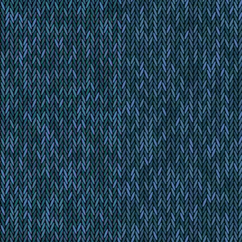 Knit texture melange blue color. seamless pattern fabric. Knitting background flat design. vector