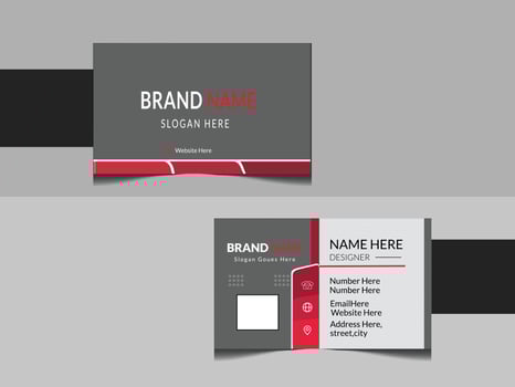 Corporate business card design template vector