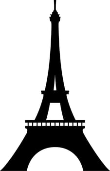 Eiffel Tower Silhouette vector