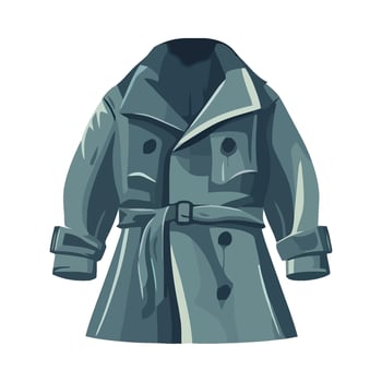 An illustration of a trench coat vector