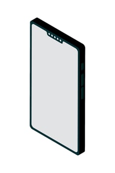 A tablet computer with a blank screen on it vector