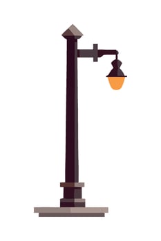 Street lamp illustration vector
