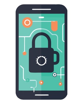 Mobile security and privacy vector