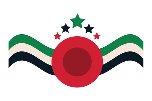 The flag of the republic of libya vector
