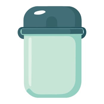 A jar with a lid on it vector