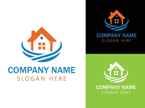 Real Estate Logo design, unique vector