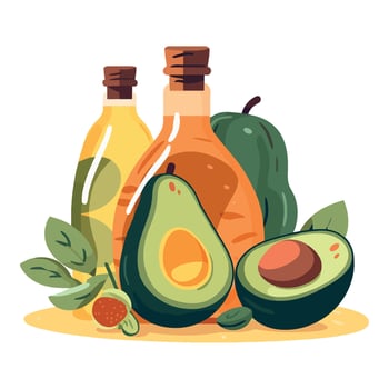 Avocado oil, olive oil, avocado, avocado oil, avocado oil, avocado oil, avocado vector