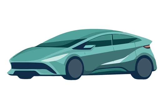 Electric car concept illustration vector