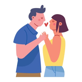 Couple kissing, love, love, love, love, love, love, love, love vector