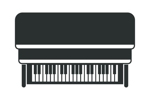 Piano icon isolated on white background vector