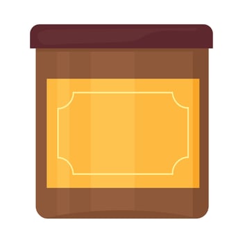 A jar of honey on a white background vector