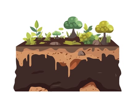 Earthquake illustration on white background vector