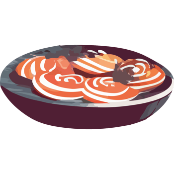 A plate with some food on it png