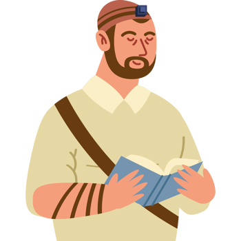 A man with a beard and a book png