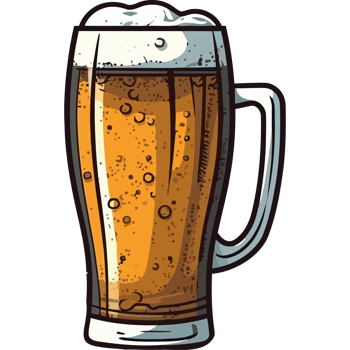 Beer mug illustration png