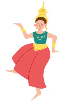 Thai dancer clipart png