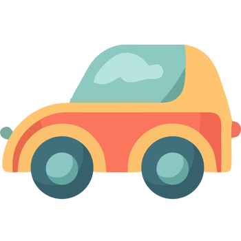 Car icon in flat style png