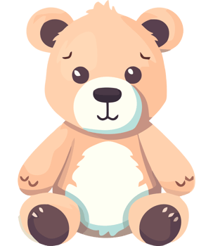 A teddy bear sitting on a black background png