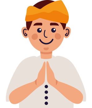 Indian man praying png