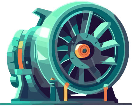 An illustration of a turbine png
