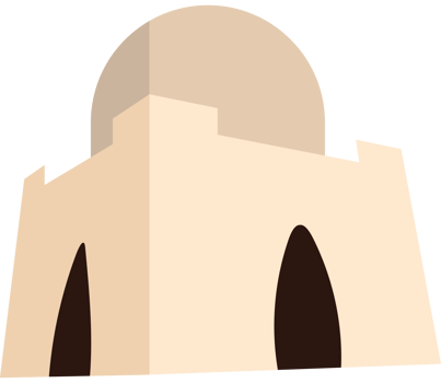 A building with a dome and a small window png