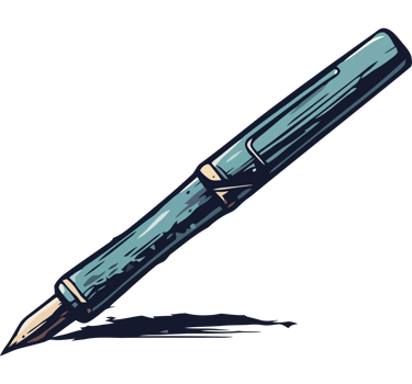 A blue pen with a black background png