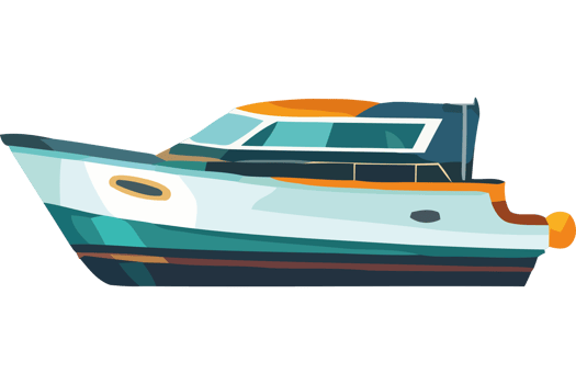 A boat on a black background png