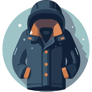 Winter jacket icon png
