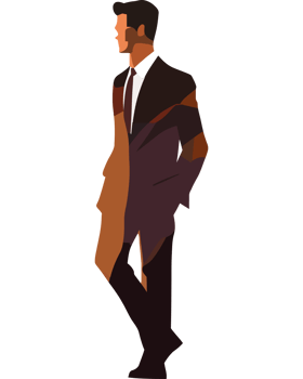Man in suit illustration png