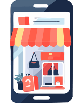 Mobile app for ecommerce png