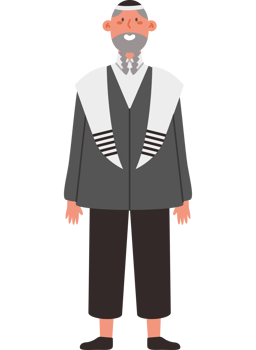An illustration of a jewish man png