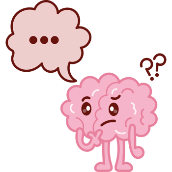 Brain thinking about something png
