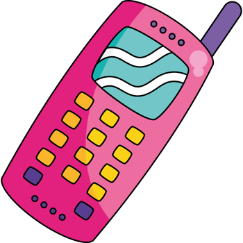 A pink cell phone with a wave pattern on it png