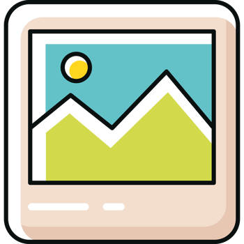 A photo of mountains and a sun png