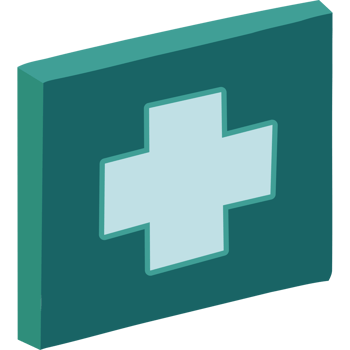 A green medical cross icon png