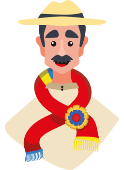 A man in a hat and scarf with a mustache png
