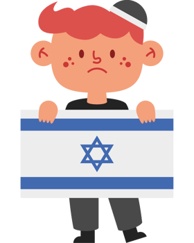 Israel flag illustration png