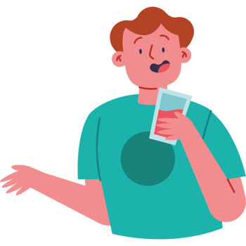 A man holding a glass of juice png