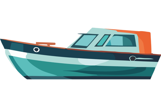 A boat on a black background png