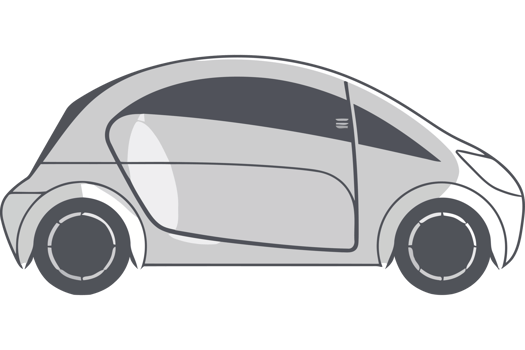 A small car on a black background png