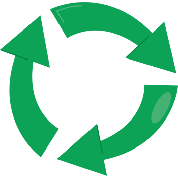 Green recycle symbol clip art png