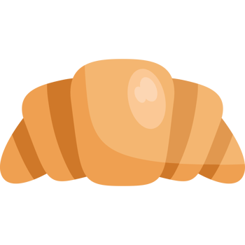 Croissant icon for a pastry png