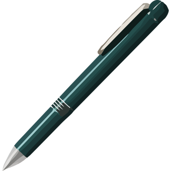 A green pen with a black background png