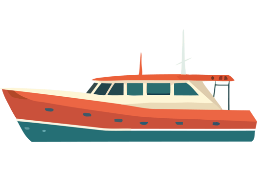 A boat on a black background png