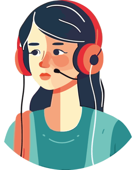 Call center agent illustration png